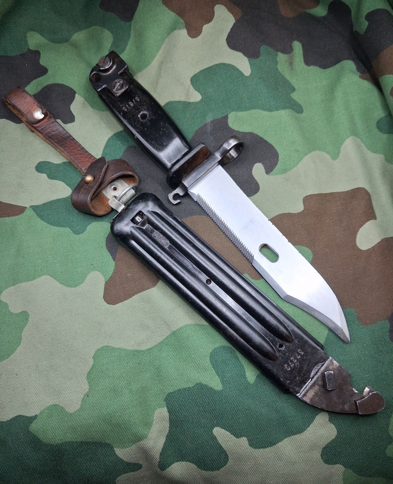 Yugoslavian Type IlI Bayonet & Scabbard - 1990s Balkan War Surplus 7.62x39 #2
