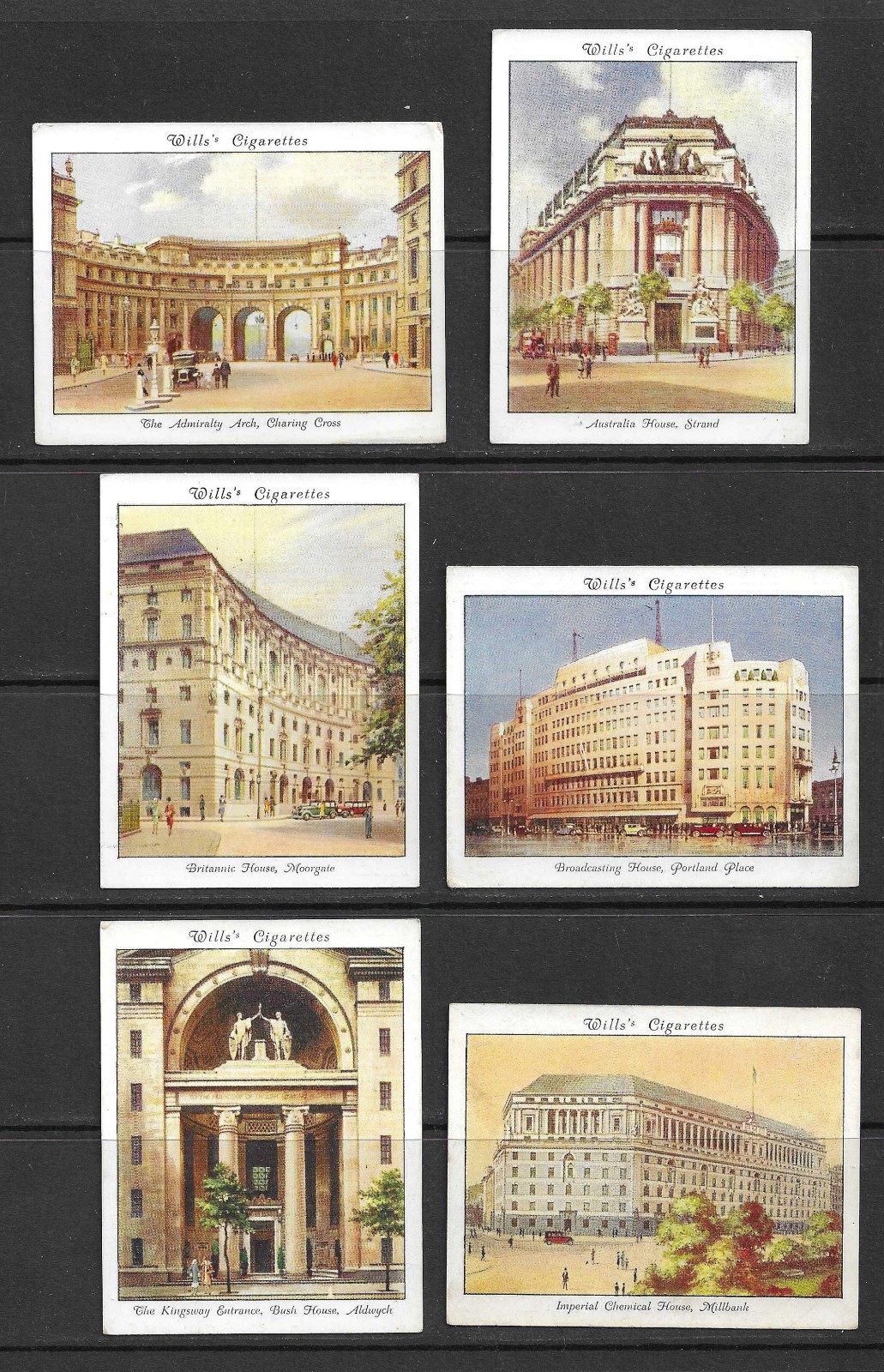 Wills 1931 MODERN ARCHITECTURE set cards Wills 1931 MODERN ARCHITECTURE set cards