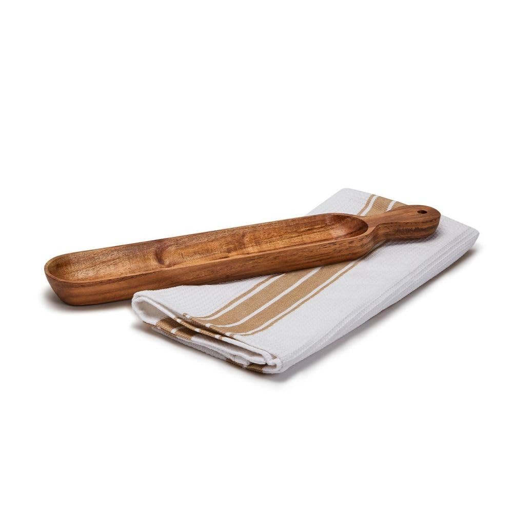 Two's Company Hand-Crafted Cracker Paddle Board With Dish Towel