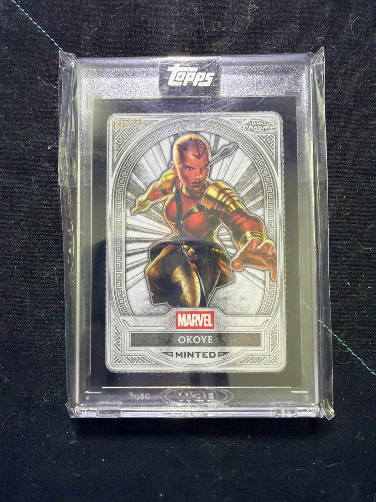 2025 Topps Marvel Chrome Okoye #57 10/10 Minted