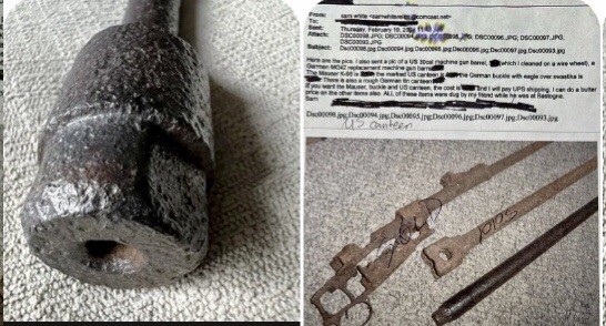 Authentic WW2 US Bastogne Battle Relic Dug Battle Of The Bulge Authentic WW2 US Bastogne Battle Relic Dug Battle Of The Bulge