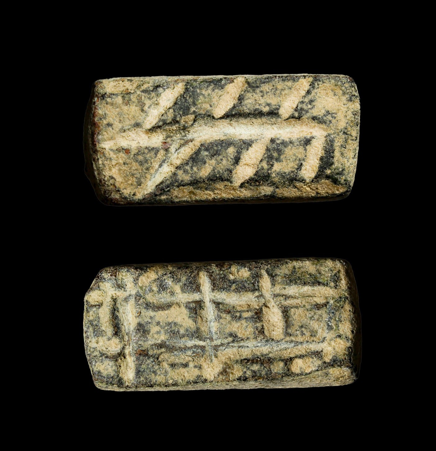 Ancient Canaanite Bronze Rectangular Weight-Seal – Circa 1500–1200 BC Holy Land