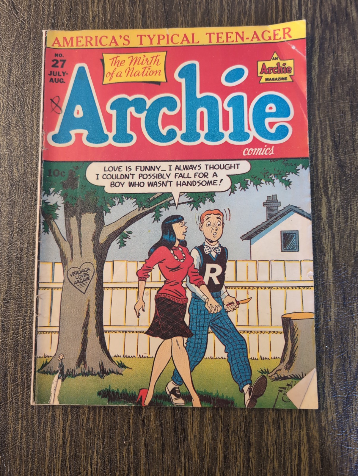 Archie Comics #27 (July/Aug 1947) Golden Age Classic Al Fagaly 10c Original Archie Comics #27 (July/Aug 1947) Golden Age Classic Al Fagaly 10c Original
