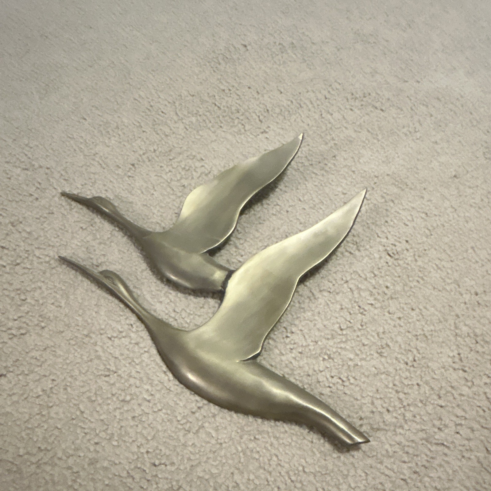 Vintage Mid-Century Brass Flying Geese Wall Decor 15 1/2x 11 1/2 Vintage Mid-Century Brass Flying Geese Wall Decor 15 1/2x 11 1/2