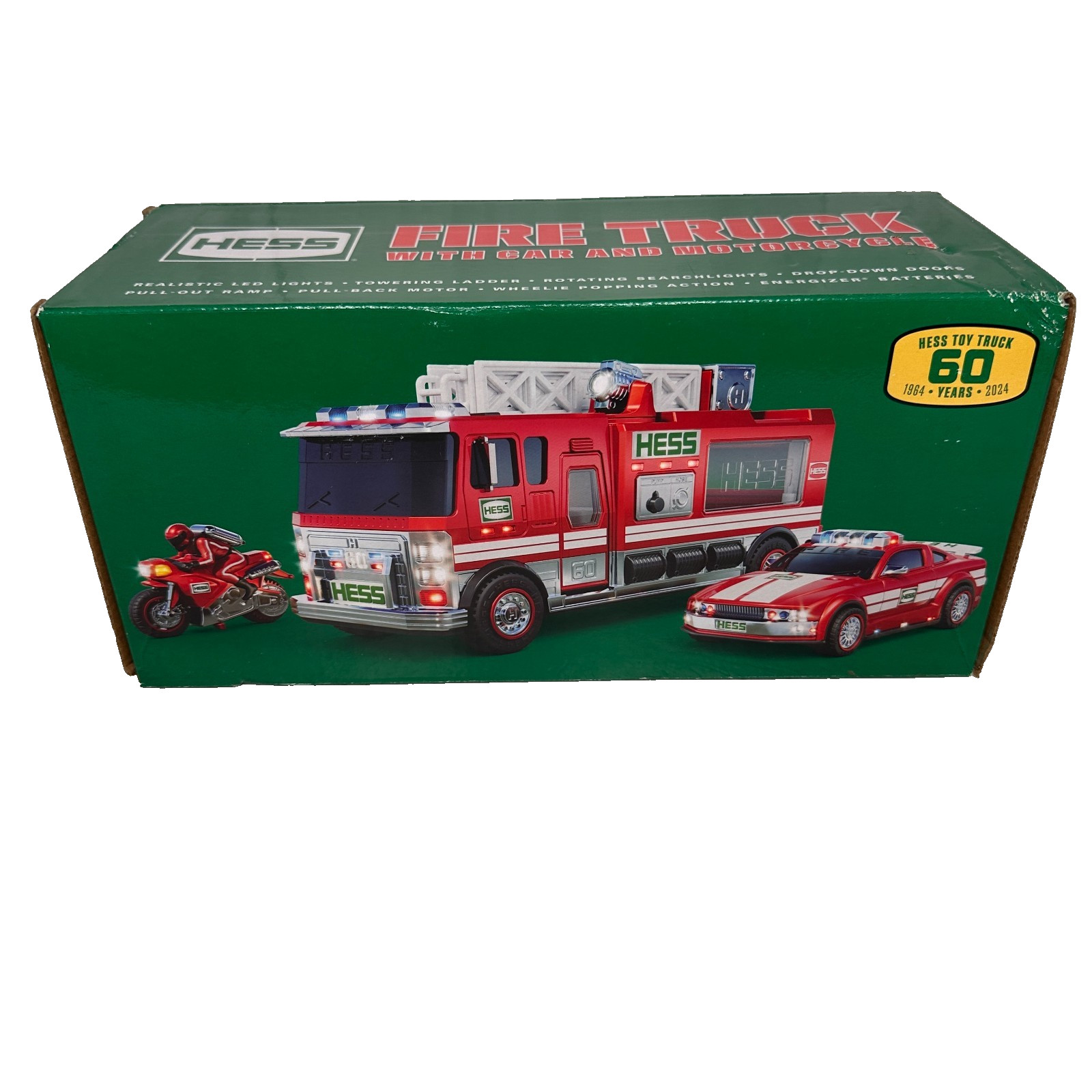 2024 Hess 60th Anniversary Fire Truck Car & Motorcycle NEW IN BOX 2024 Hess 60th Anniversary Fire Truck Car & Motorcycle NEW IN BOX