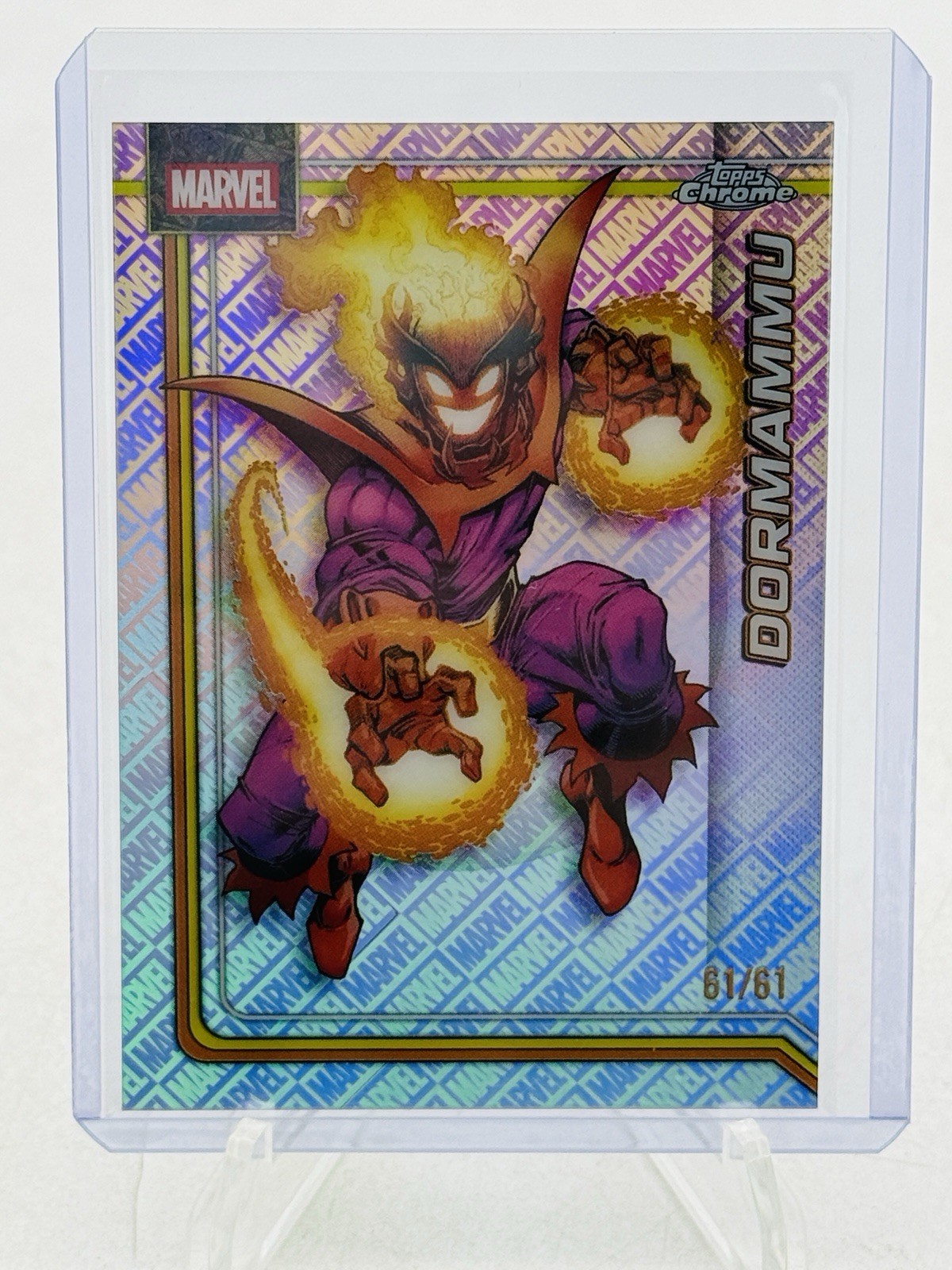 Topps Marvel Chrome 2026 Dormammu Marvel Logofractor 61/61 Omega Card