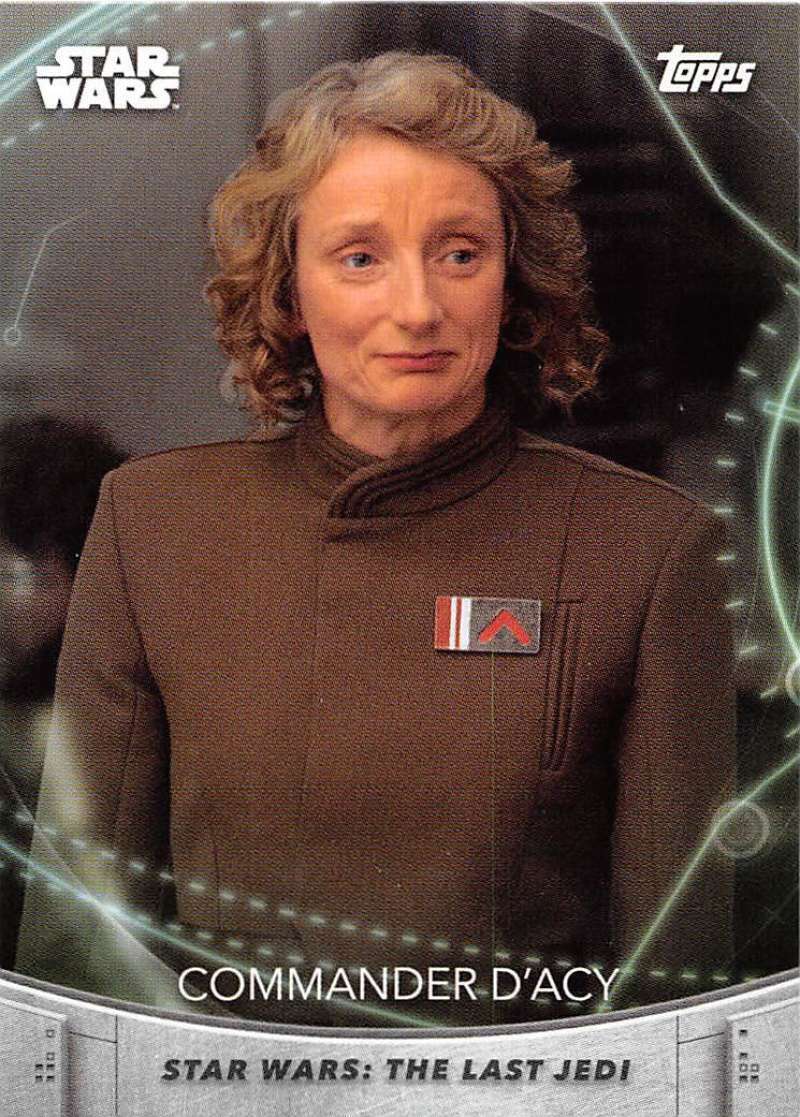 2020 Topps Women of Star Wars #18 Commander D\'Acy Star Wars Card