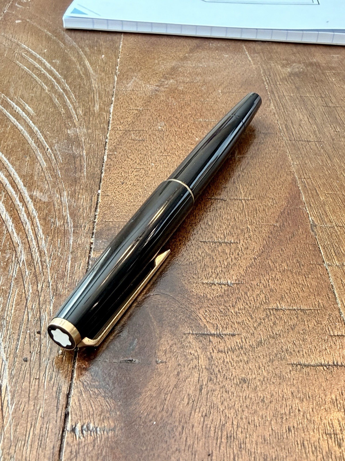 Vintage Montblanc 320 Fountain Pen 14K Fine (F) Nib Black Vintage Montblanc 320 Fountain Pen 14K Fine (F) Nib Black