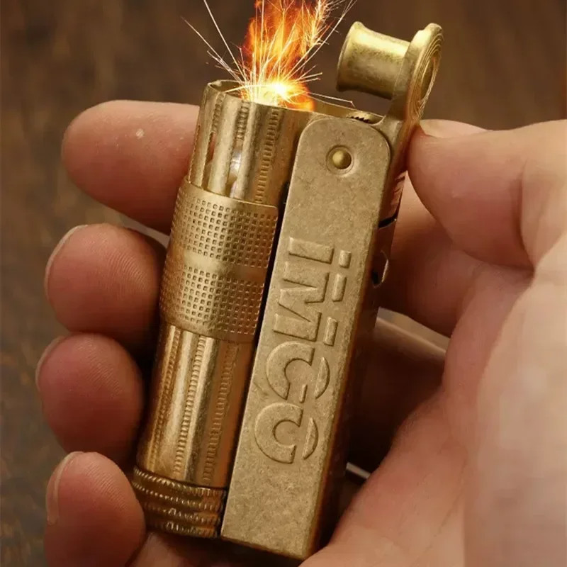 IMCO-Original Original Copper Knurling Craft Stainless Steel Kerosene Lighter IMCO-Original Original Copper Knurling Craft Stainless Steel Kerosene Lighter