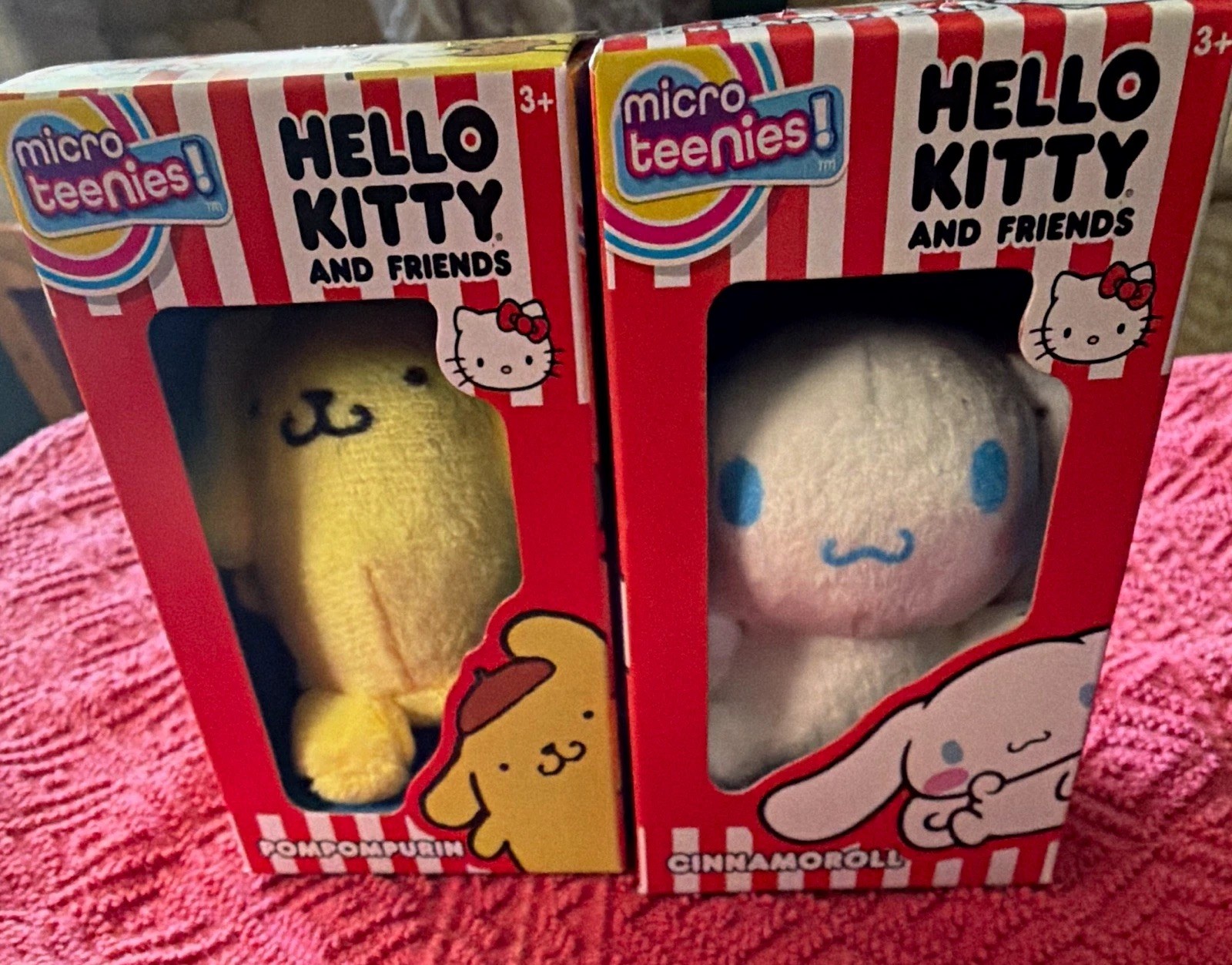 Basic Fun Hello Kitty Micro Teenies Boxed Plush Lot of 2 Pompompurin & Cinna Basic Fun Hello Kitty Micro Teenies Boxed Plush Lot of 2 Pompompurin & Cinna