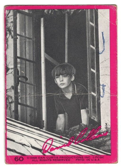 1968 PHILADELPHIA DARK SHADOWS PINK # 60 " DAVID COLLINS " - LOOK 1968 PHILADELPHIA DARK SHADOWS PINK # 60 " DAVID COLLINS " - LOOK