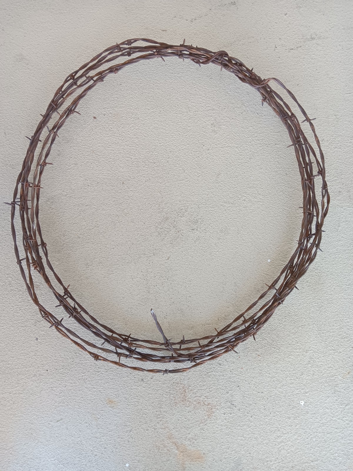 30' FEET REAL RUSTY BARBED WIRE CRAFT VINTAGE WESTERN ART 30' FEET REAL RUSTY BARBED WIRE CRAFT VINTAGE WESTERN ART