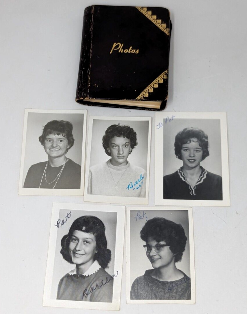 Vintage 1960s High School Graduation Classmate Friends Photo Album 25 Lot PB23