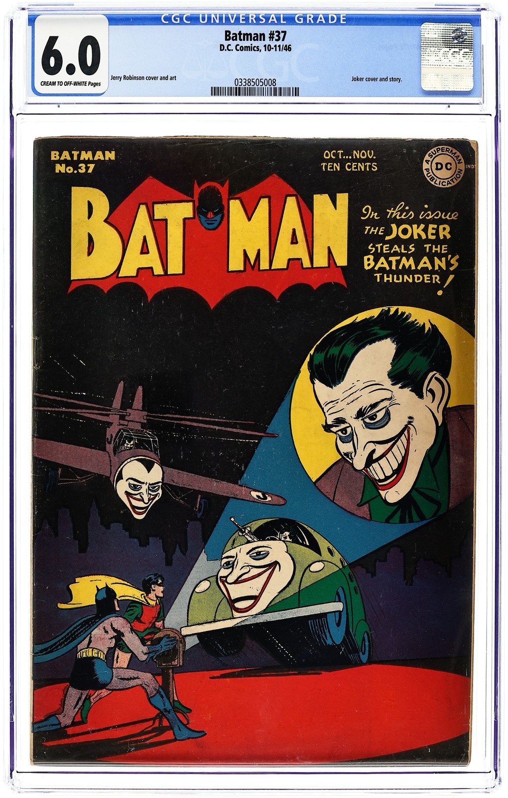 Batman #37 CGC 6.0 1946 0338505008 Batman #37 CGC 6.0 1946 0338505008