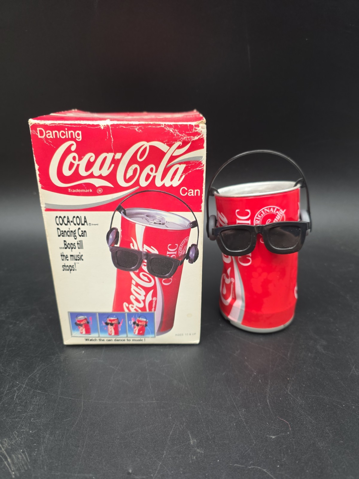 Vintage Takara Coca-Cola DANCING Coke Can Classic Collectible 1989 Original box Vintage Takara Coca-Cola DANCING Coke Can Classic Collectible 1989 Original box