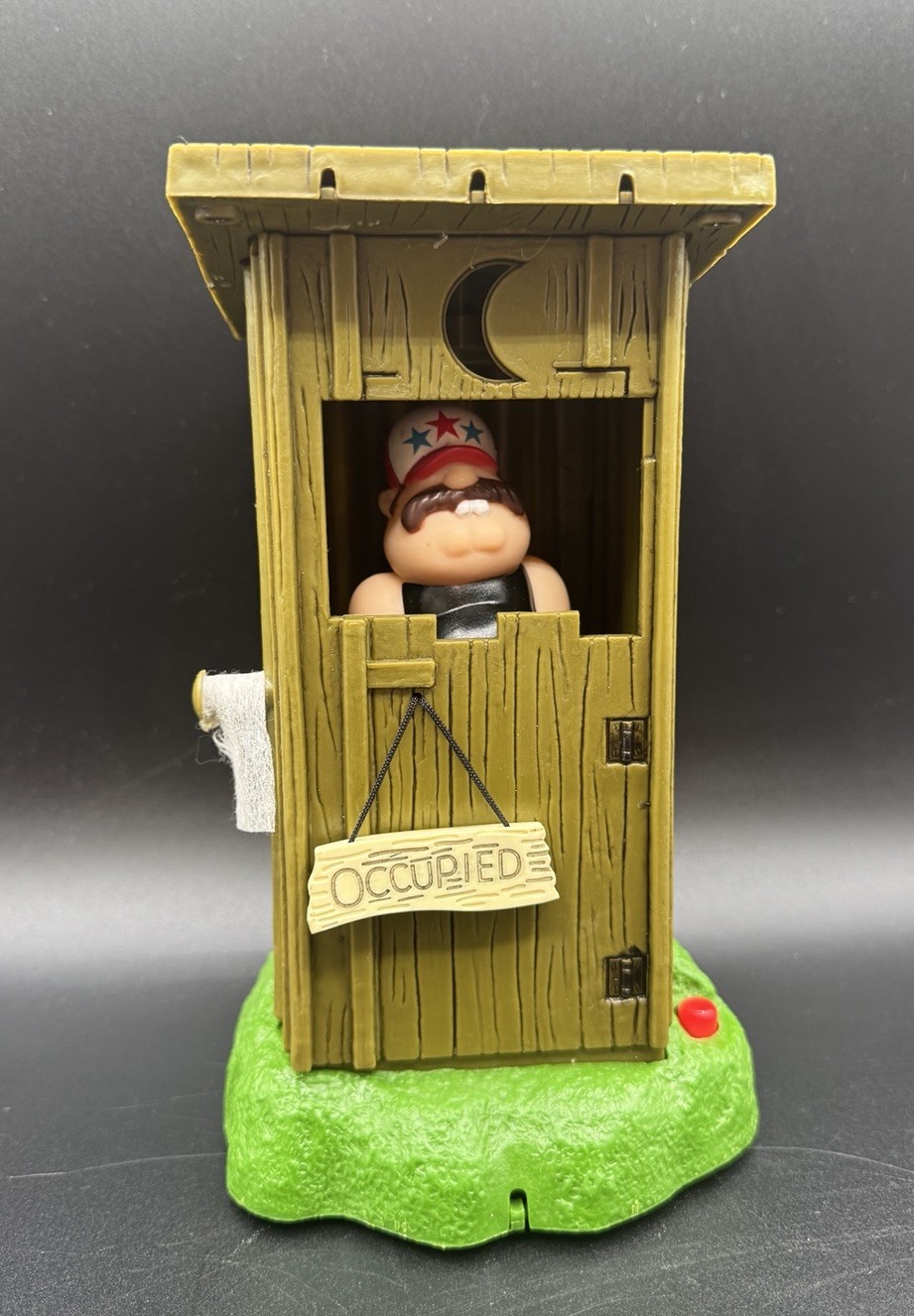 Redneck Outhouse Talking Bobble Toilet Humor Occupied Toy Gemmy