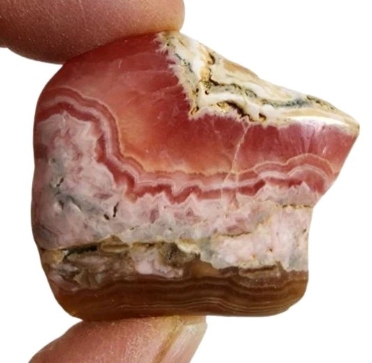 Rhodocroscite Crystal Polished Stone 23.5 grams Rhodocroscite Crystal Polished Stone 23.5 grams