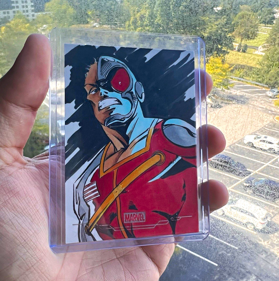 2025 Topps Chrome Marvel Deathlok Sketch 1/1 Hugh Vogt