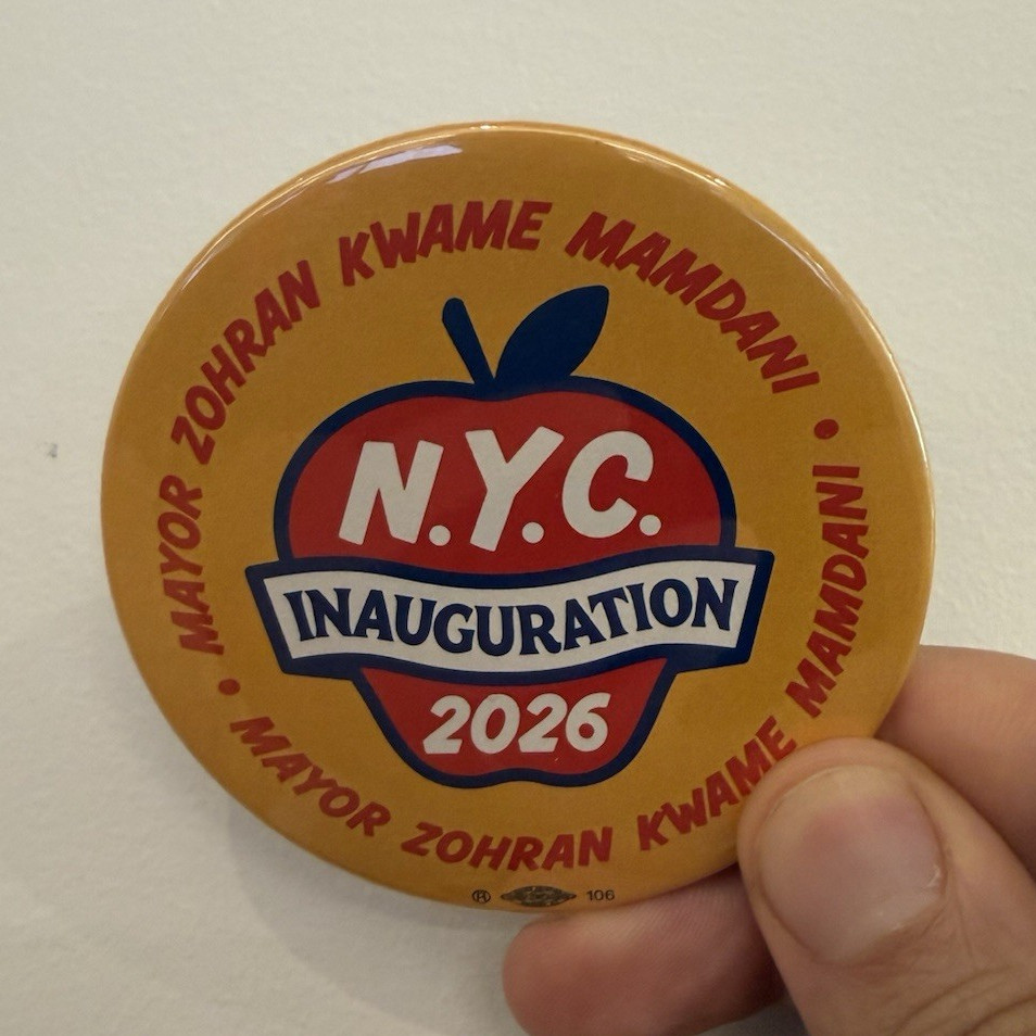 Exclusive NYC Inauguration 2026 Mayor Zohran Mamdani Button, Democrat Pin Exclusive NYC Inauguration 2026 Mayor Zohran Mamdani Button, Democrat Pin