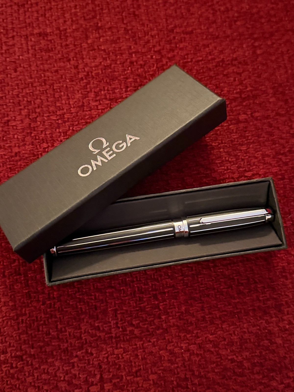 Omega Watch Executive Rollerball Pen, 0.6 Black Ink, Refillable, Luxury AD Gift Omega Watch Executive Rollerball Pen, 0.6 Black Ink, Refillable, Luxury AD Gift