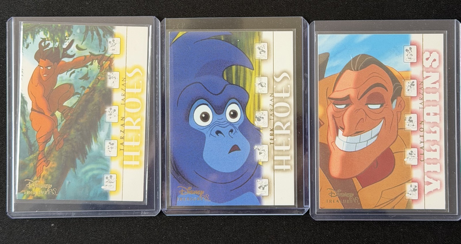 2003 Upper Deck Disney Treasures Tarzan Terk Clayton Lot of 3 Heroes Villains
