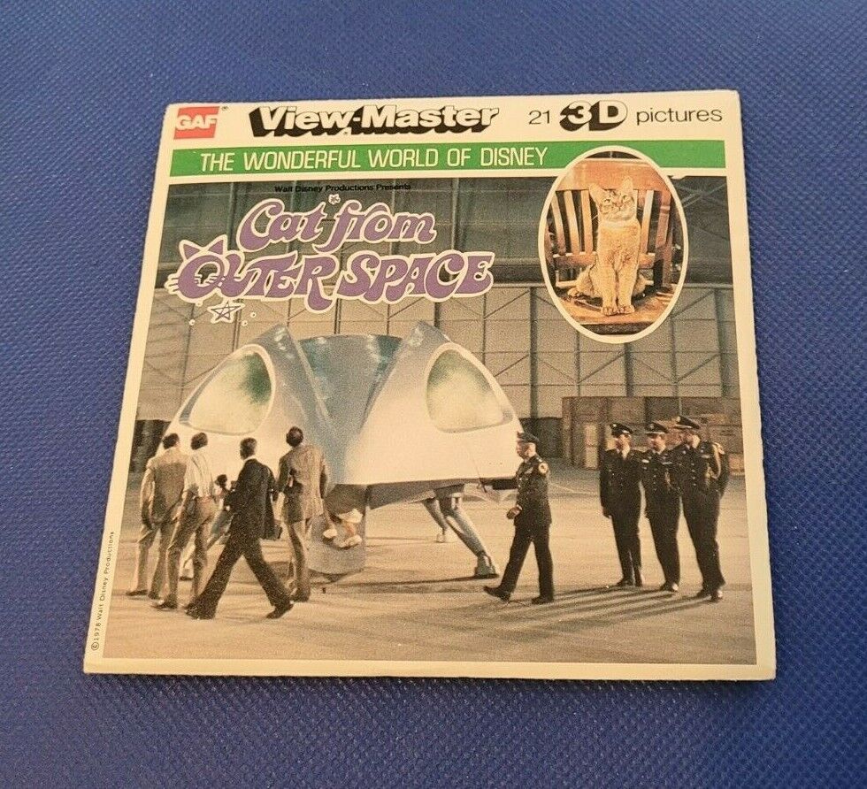 Disney J22 Cat From Outer Space Movie Duncan Ken Berry view-master Reels Packet