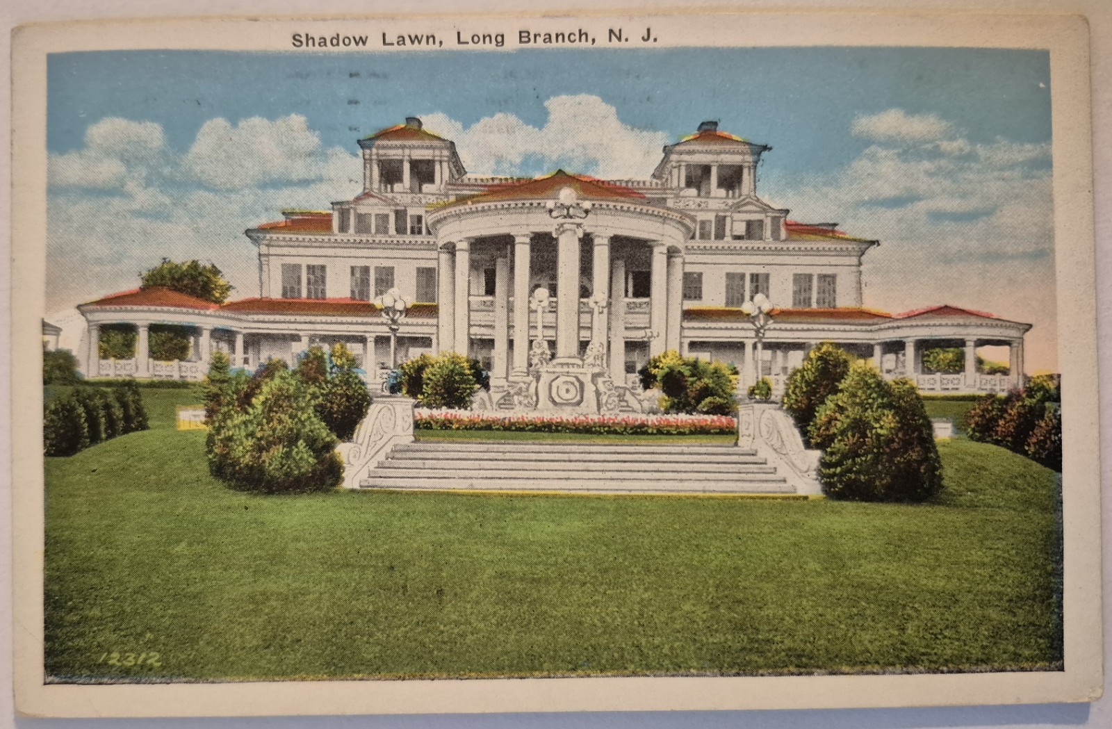 Vintage Postcard Shadow Lawn Long Branch New Jersey   AA77