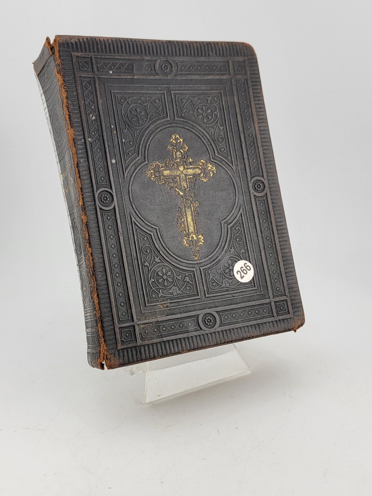 Rare Antique 1887 German Small Bible With Gold Gilded Papper Ends 6" X 4”. Rare Antique 1887 German Small Bible With Gold Gilded Papper Ends 6" X 4”.