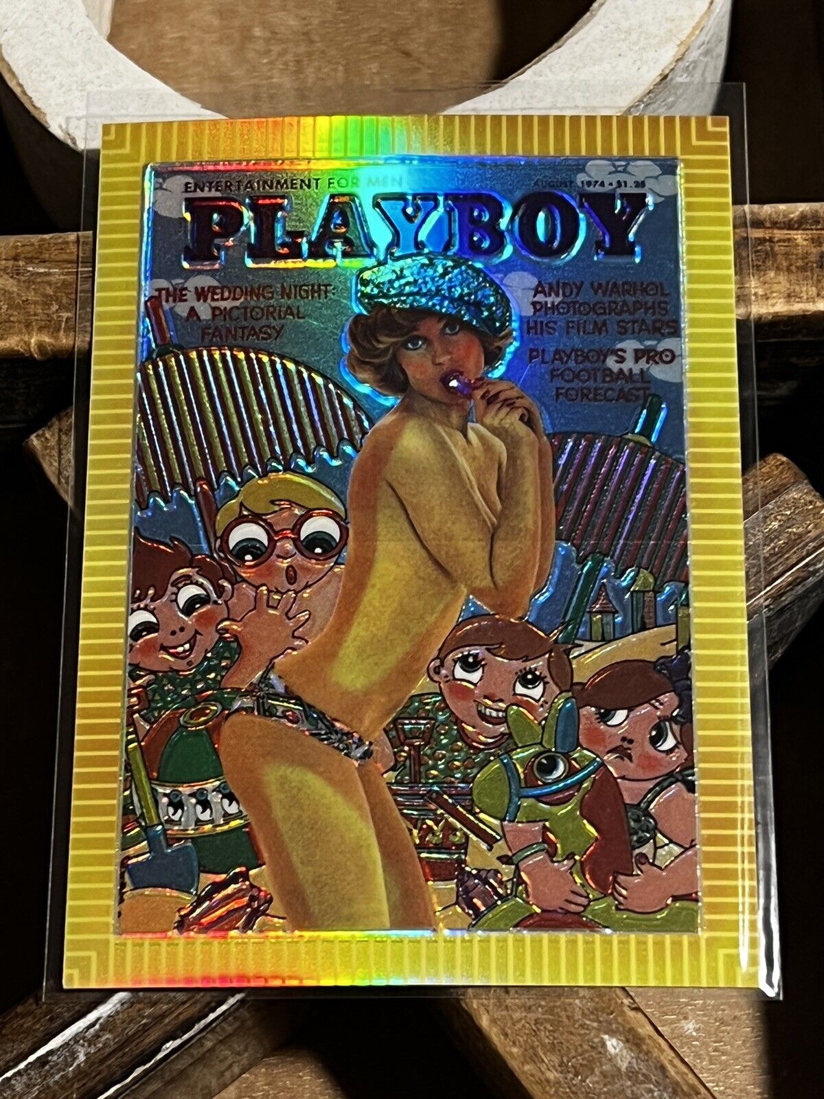 1995 Playboy Chromium Cover Edition Series 1 Refractor Insert Card #R47