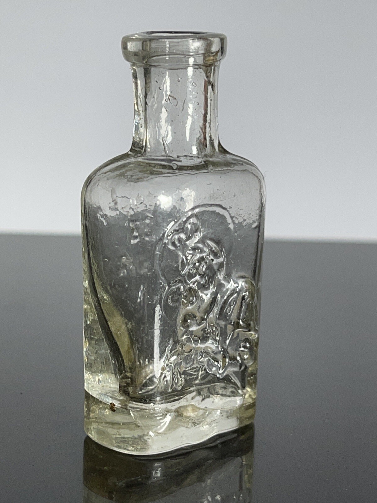 RARE Antique Pre-1900s Holy Oil Bottle – From the Lamp of the Mother of God Icon