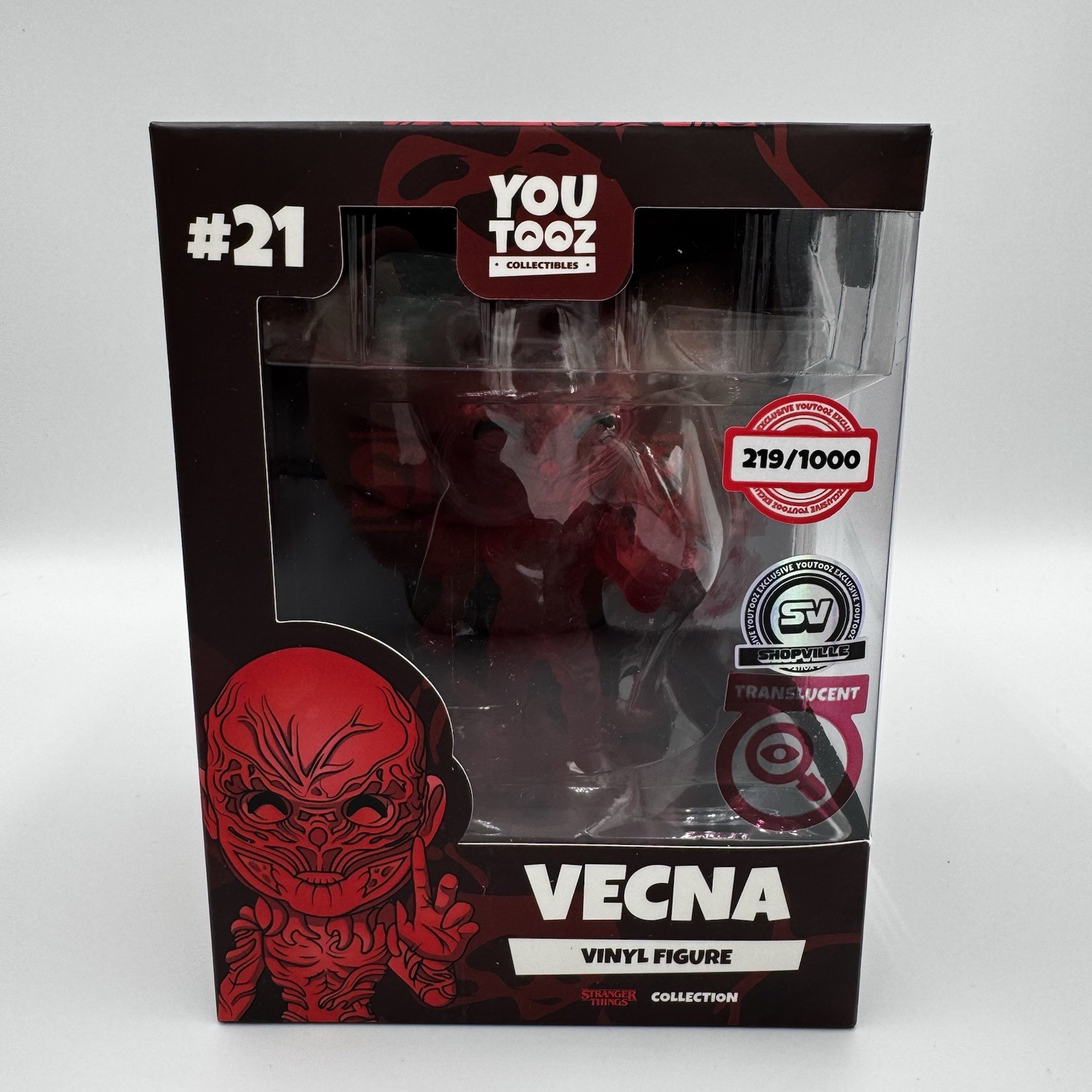 Youtooz x Shopville Exclusive: Stranger Things -Red Translucent Vecna - NWT Youtooz x Shopville Exclusive: Stranger Things -Red Translucent Vecna - NWT