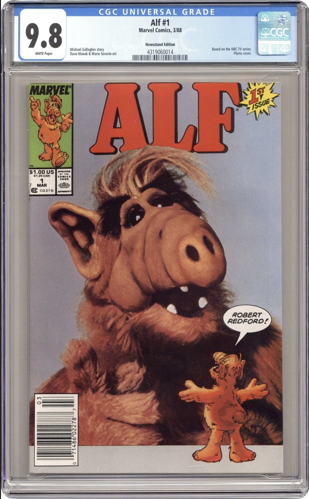 ALF 1N CGC 9.8 Newsstand 1988 4319060014 ALF 1N CGC 9.8 Newsstand 1988 4319060014