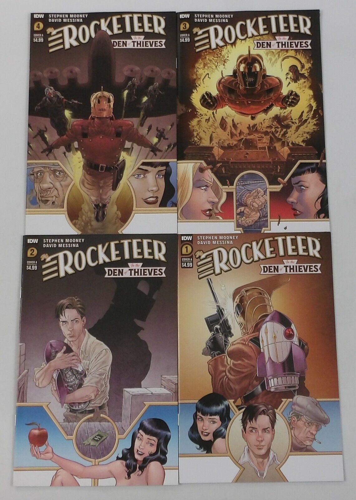 Rocketeer in the Den of Thieves #1-4 VF/NM complete series - Mooney all A set