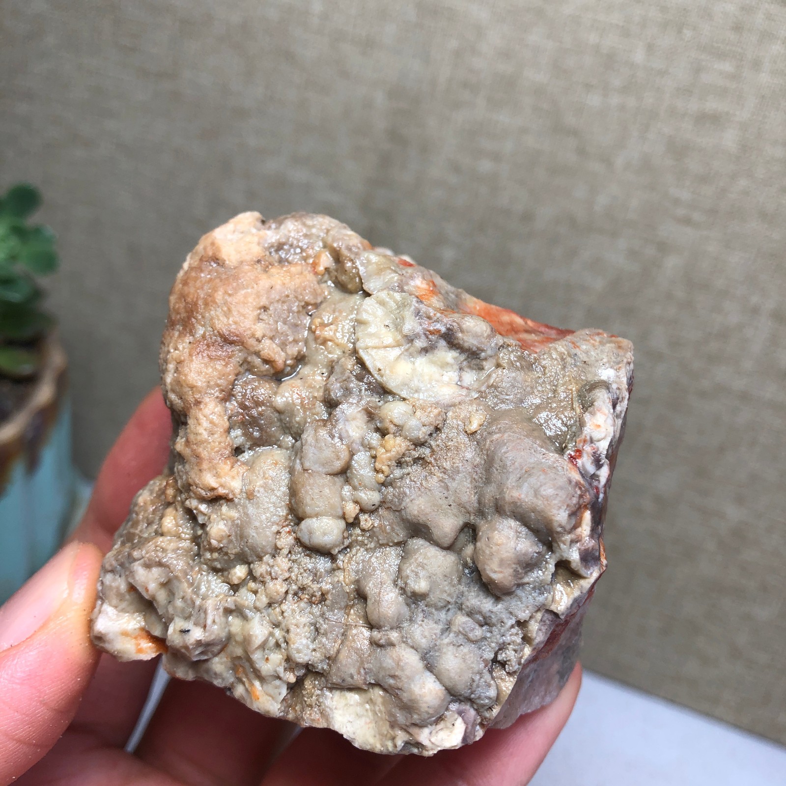 Natural Indonesian Bloodstone agate Crystal rough original Specimen 169g A4707
