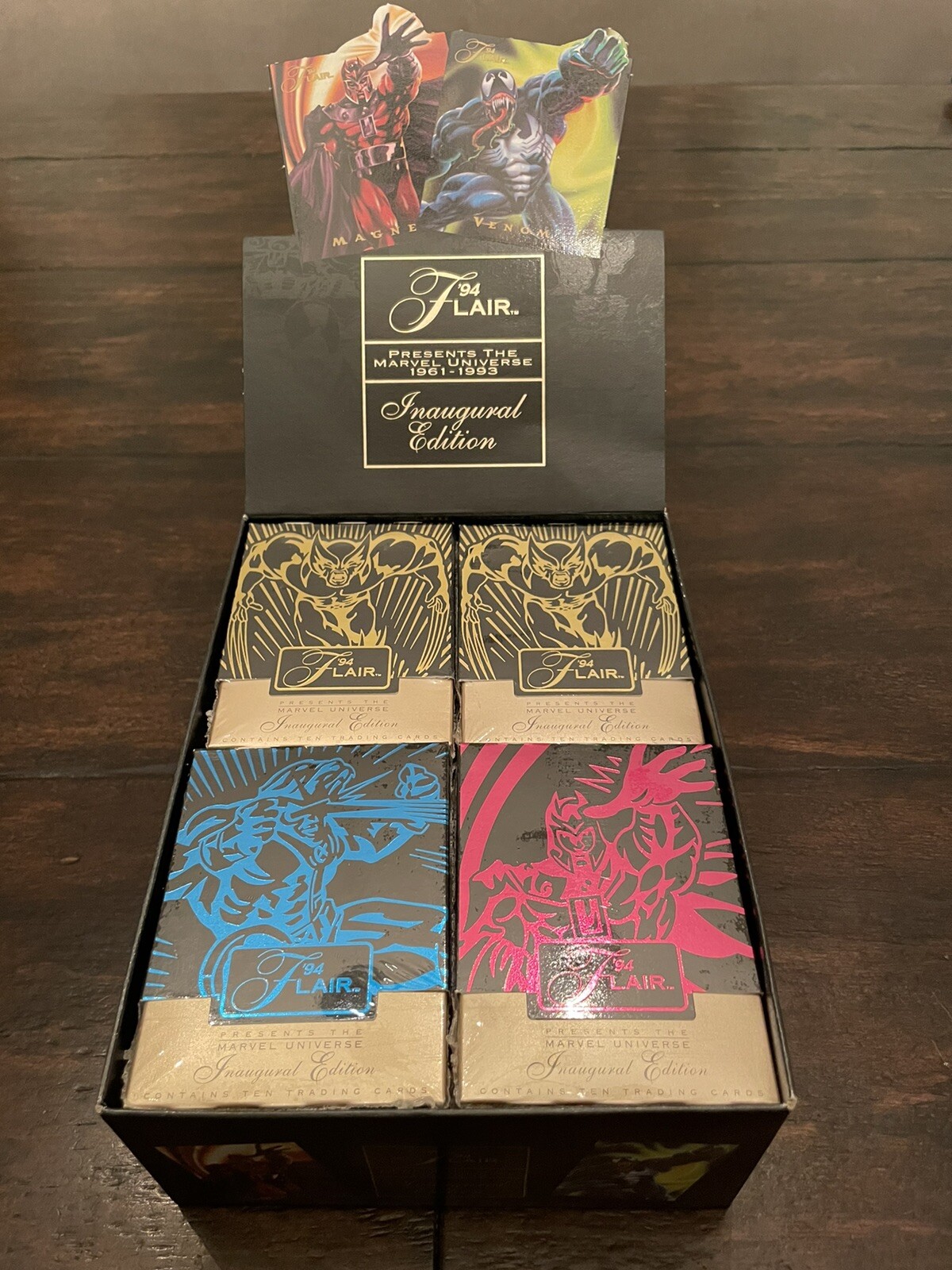 (1) Unopened Pack Marvel Universe Flair 1994 Inaugural Edition Incredible Cards (1) Unopened Pack Marvel Universe Flair 1994 Inaugural Edition Incredible Cards