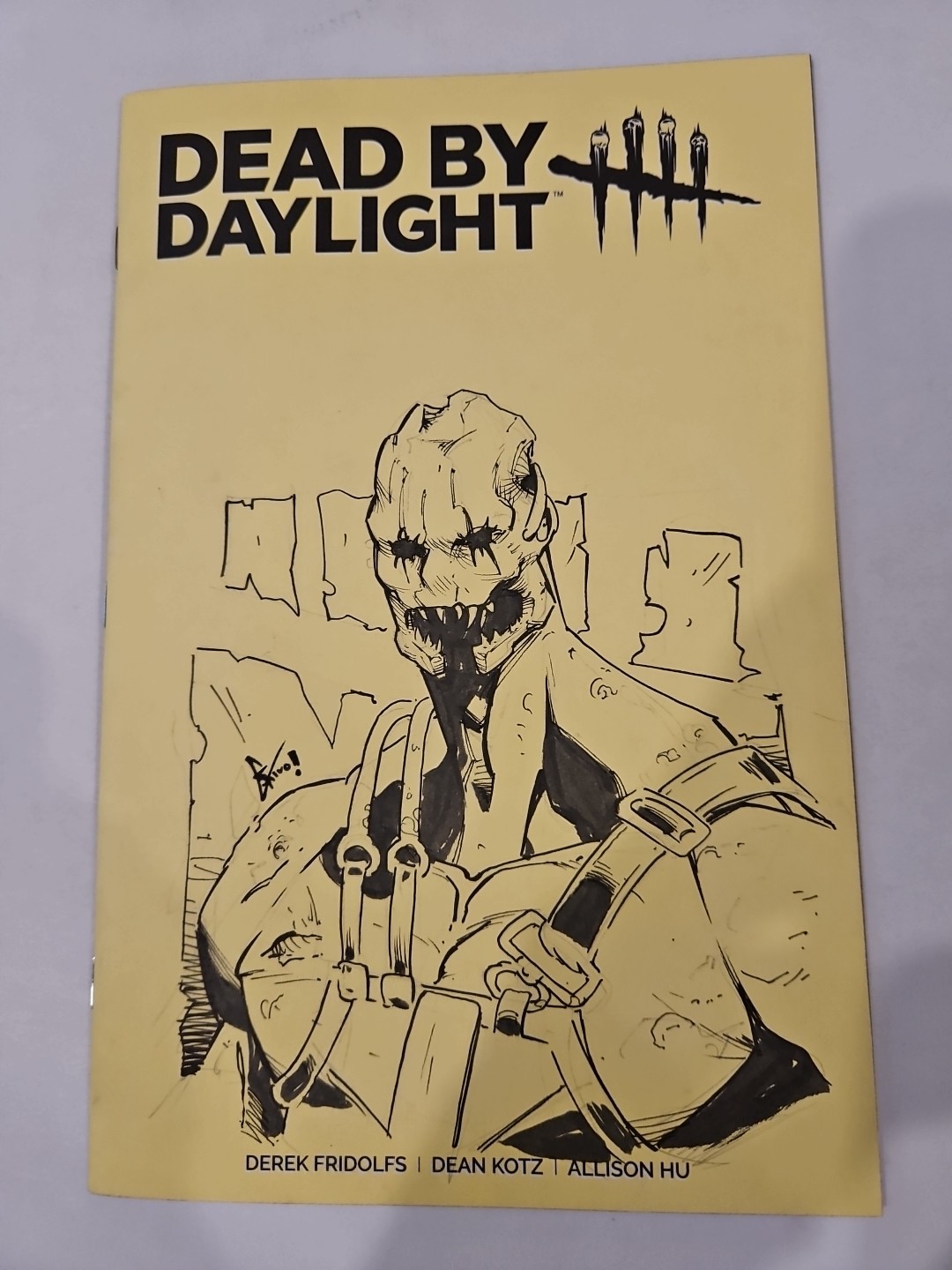 Dead By Daylight The Hillbilly #1 Blank Cover Eskivo Original Art Sketch Signed