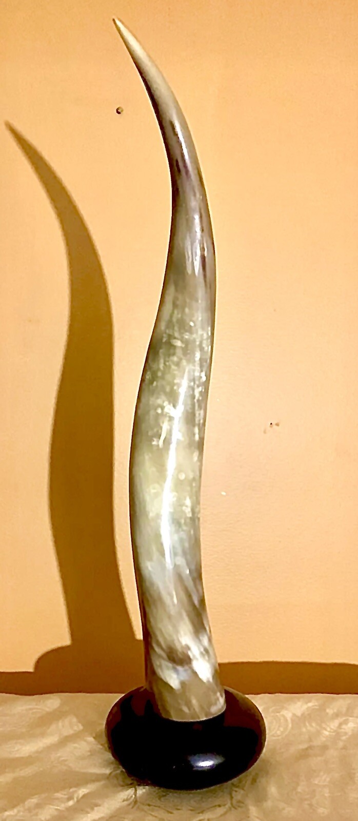 Beautiful Bull Horn Industrial Sculpture Statue Architectural Rustic Western