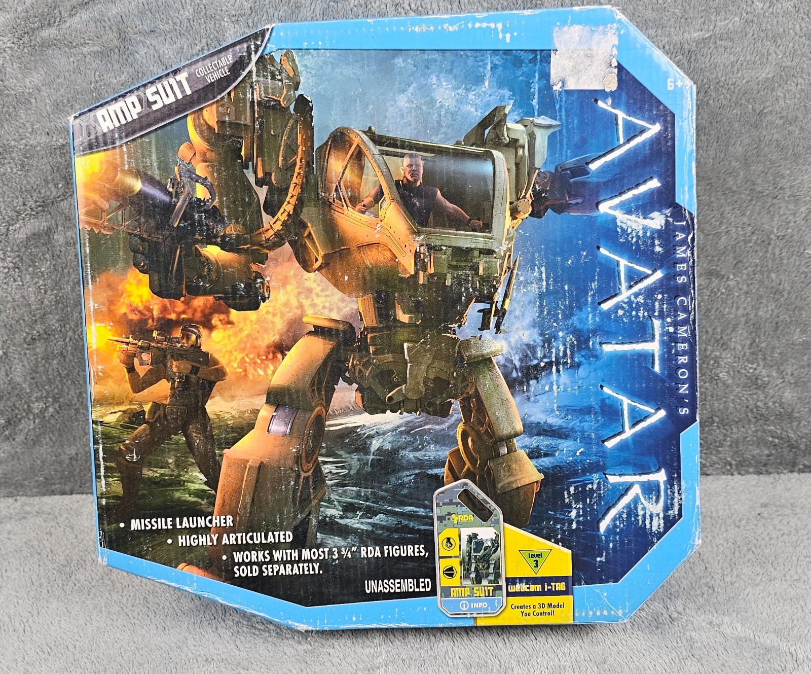 Vintage Mattel AMP Suit James Cameron Avatar MIB 2009 Action Figure Sealed NOS