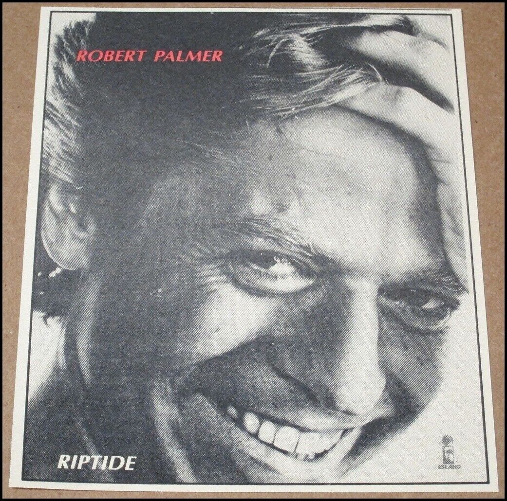 1985 Robert Palmer Riptide Print Ad Album Advertisement Clipping 4.5\