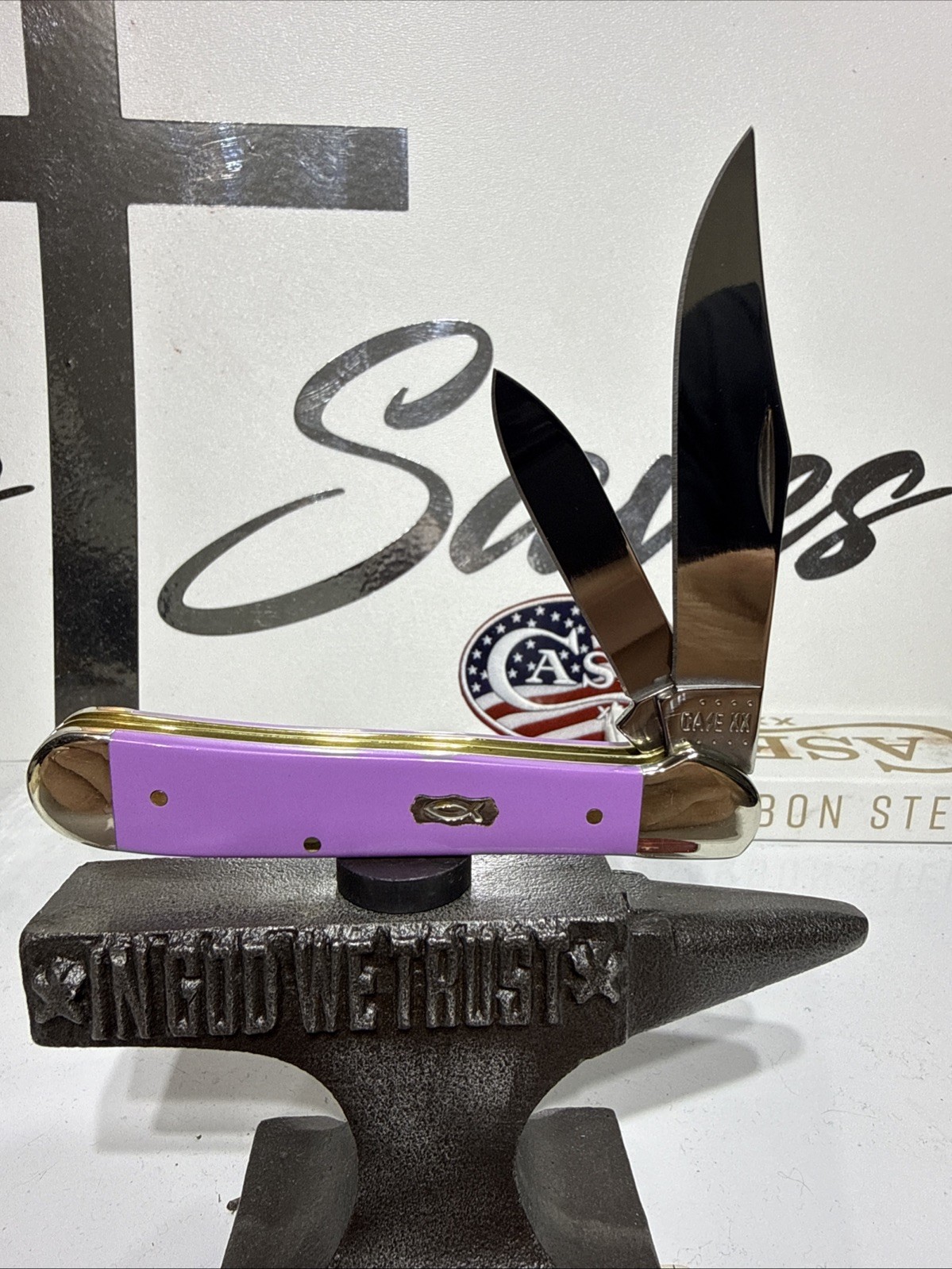 DISCONTINUED Case XX Lilac Ichthus Copperhead 2021 MINT