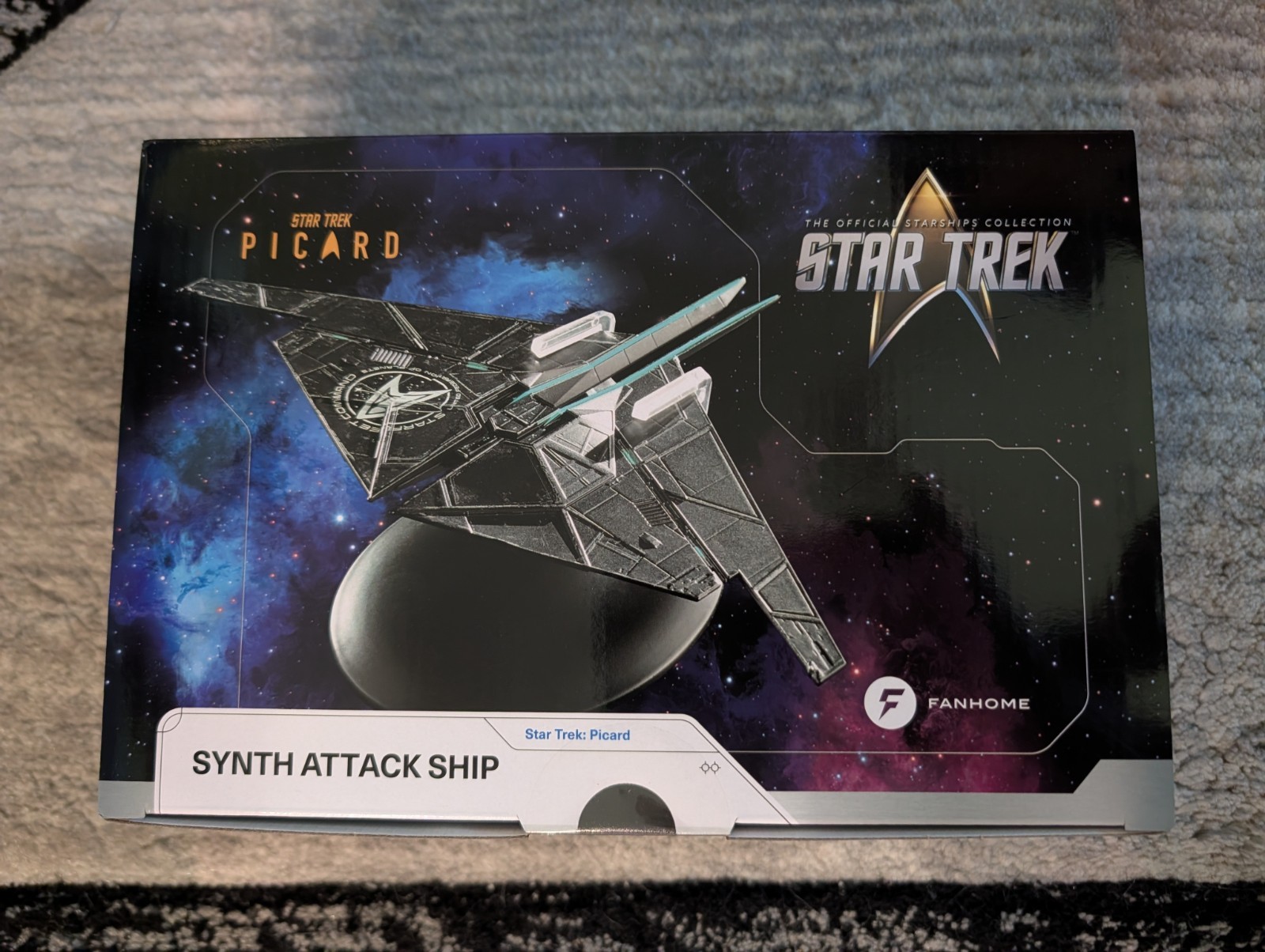 Sealed Fanhome Synth Attack Ship Die Cast Model from Star Trek Picard w Magazine