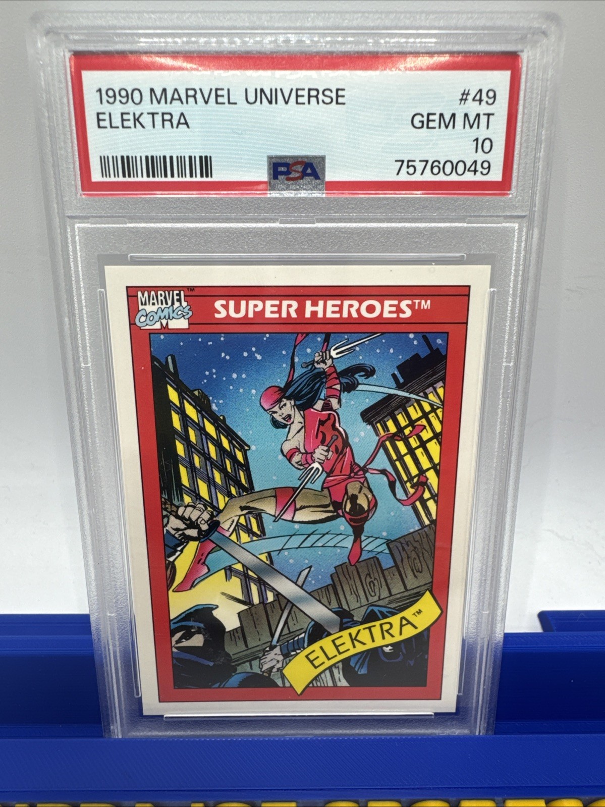 Elektra - 1990 Impel Marvel Universe #49