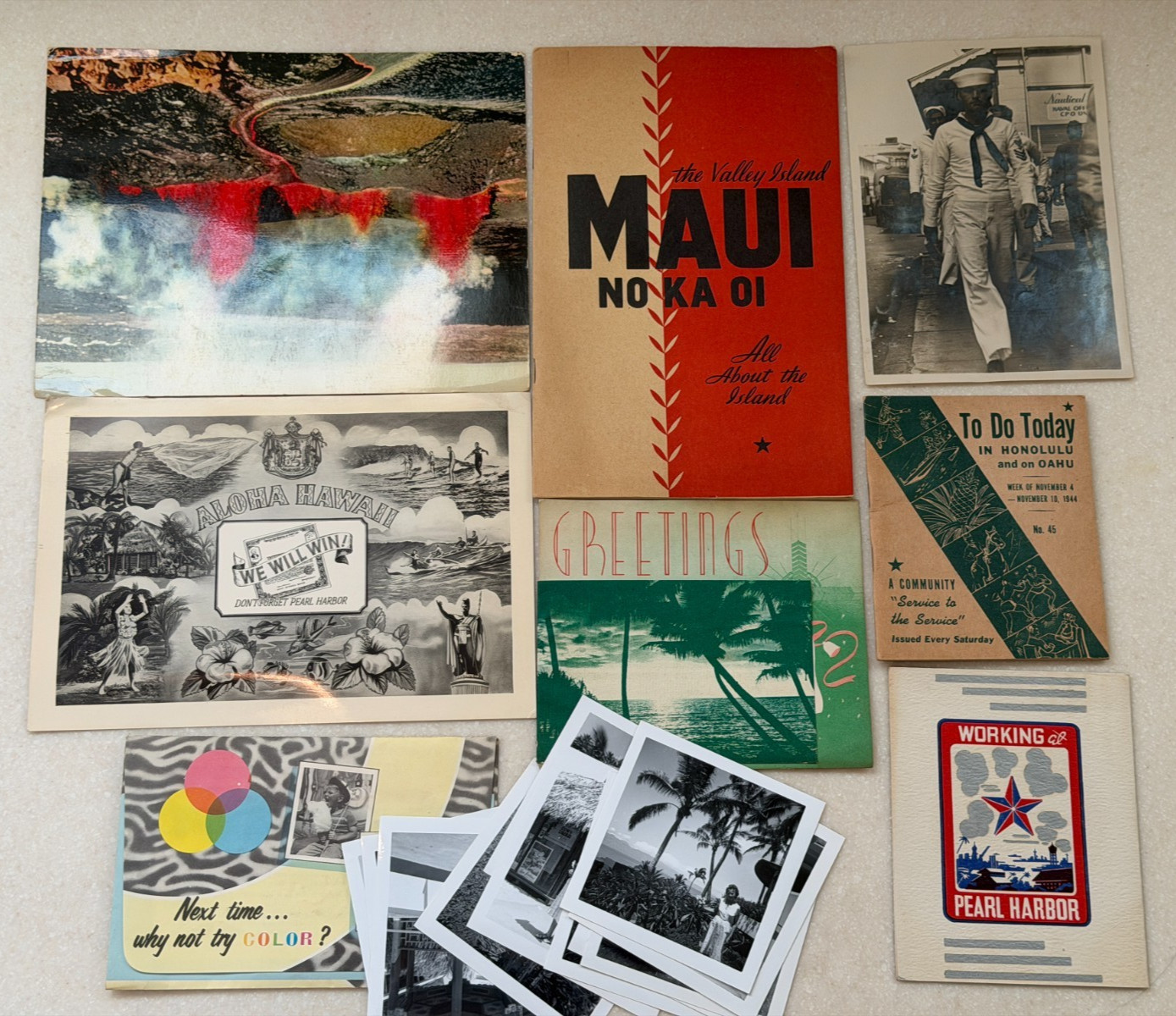 WWII Hawaii Military Lot Pearl Harbor Base Stationery 1965 Photos Maps Waikiki++ WWII Hawaii Military Lot Pearl Harbor Base Stationery 1965 Photos Maps Waikiki++