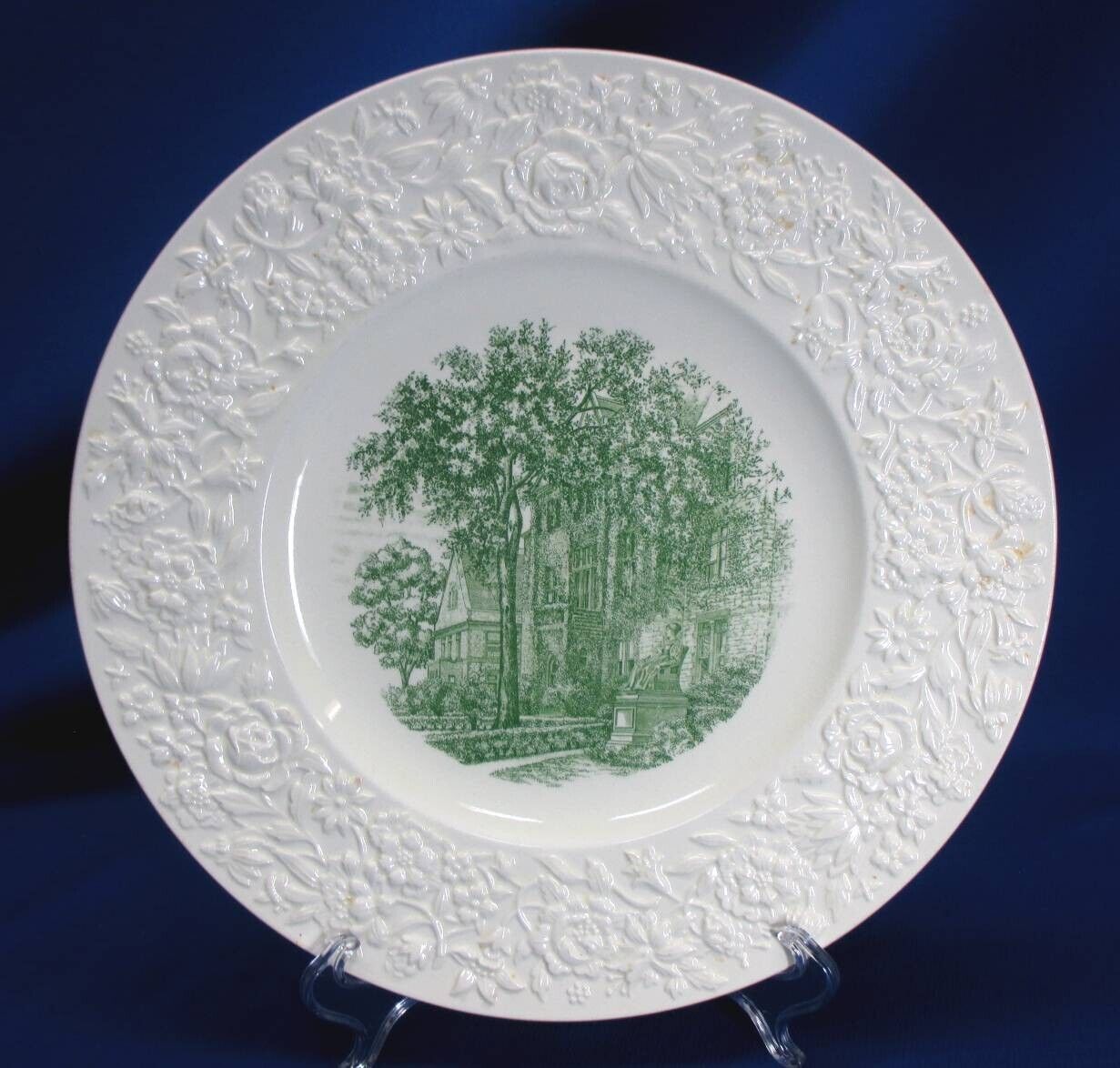 GURLEY HALL RUSSELL SAGE COLLEGE 25TH ANNIVERSARY PLATE BY WEDGWOOD