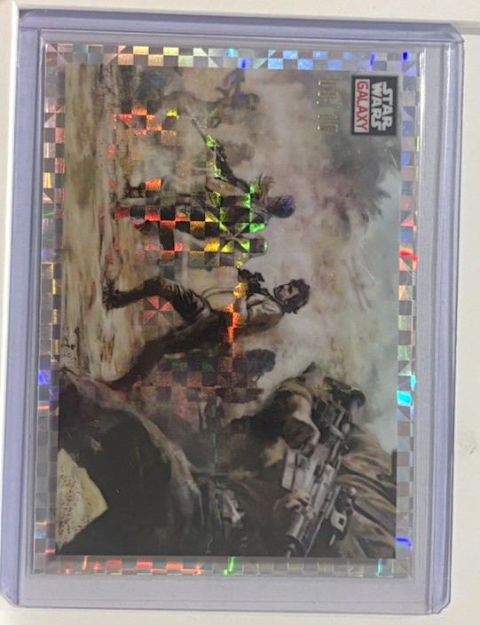 2023 Topps Star Wars Galaxy Chrome #95 Storming Rebels X-Fractor 8/10