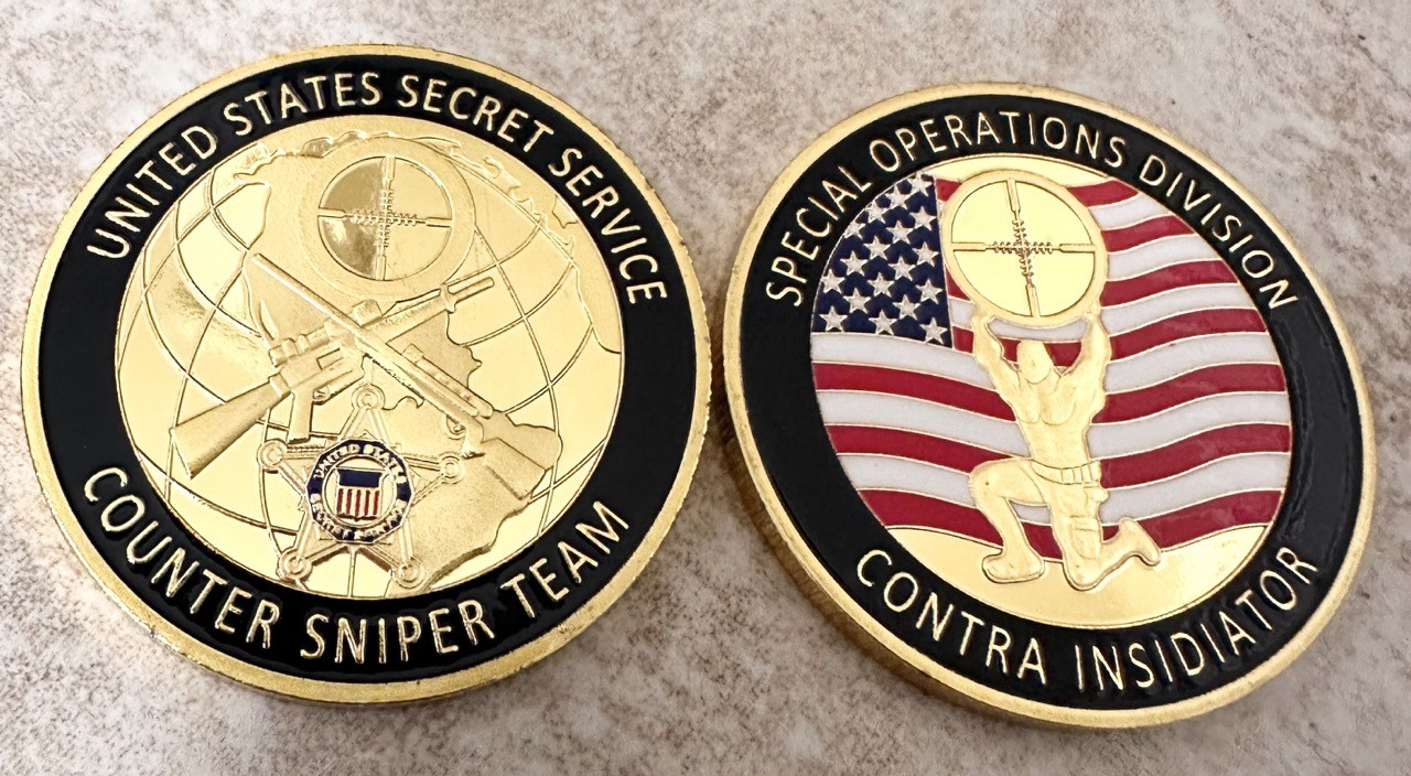 US Secret Service Counter Sniper Team Challenge Coin ·IN STOCK· ·FAST SHIPPING· US Secret Service Counter Sniper Team Challenge Coin ·IN STOCK· ·FAST SHIPPING·