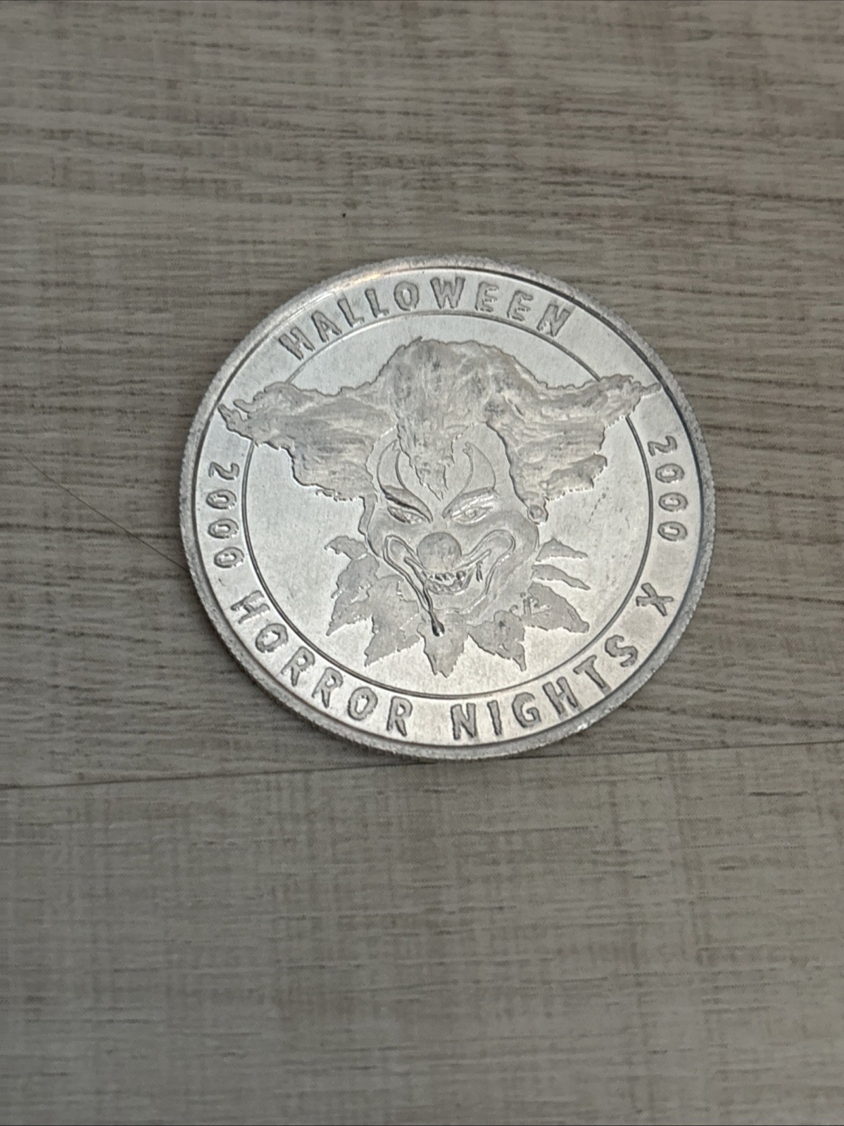 Halloween Horror Nights X 2000 Jack The Clown Commemorative Coin Halloween Horror Nights X 2000 Jack The Clown Commemorative Coin