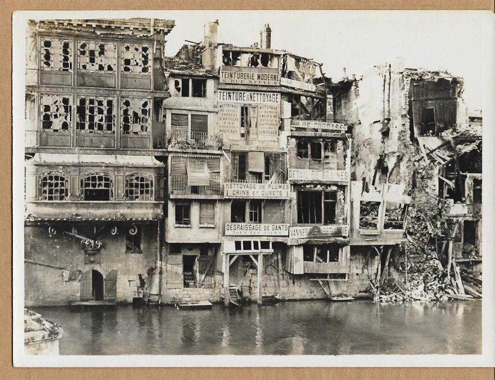 WWI Ruins of Verdun France as Seen From Meuse River 6x8 Original News Photo WWI Ruins of Verdun France as Seen From Meuse River 6x8 Original News Photo