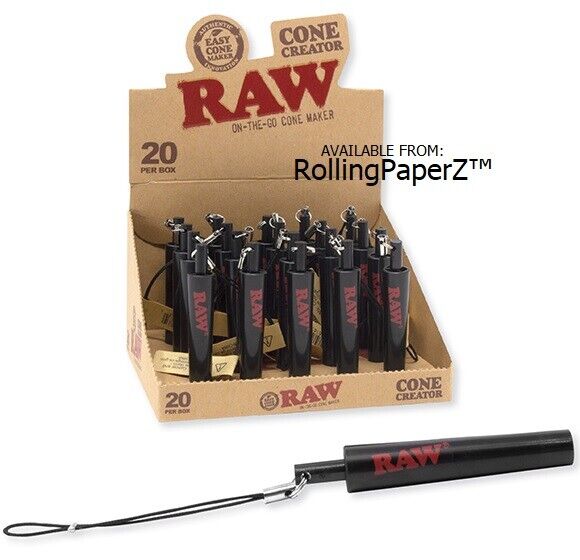 One New RAW Rolling Papers CONE CREATOR - On the Go Cone Maker Tool Saves you $$