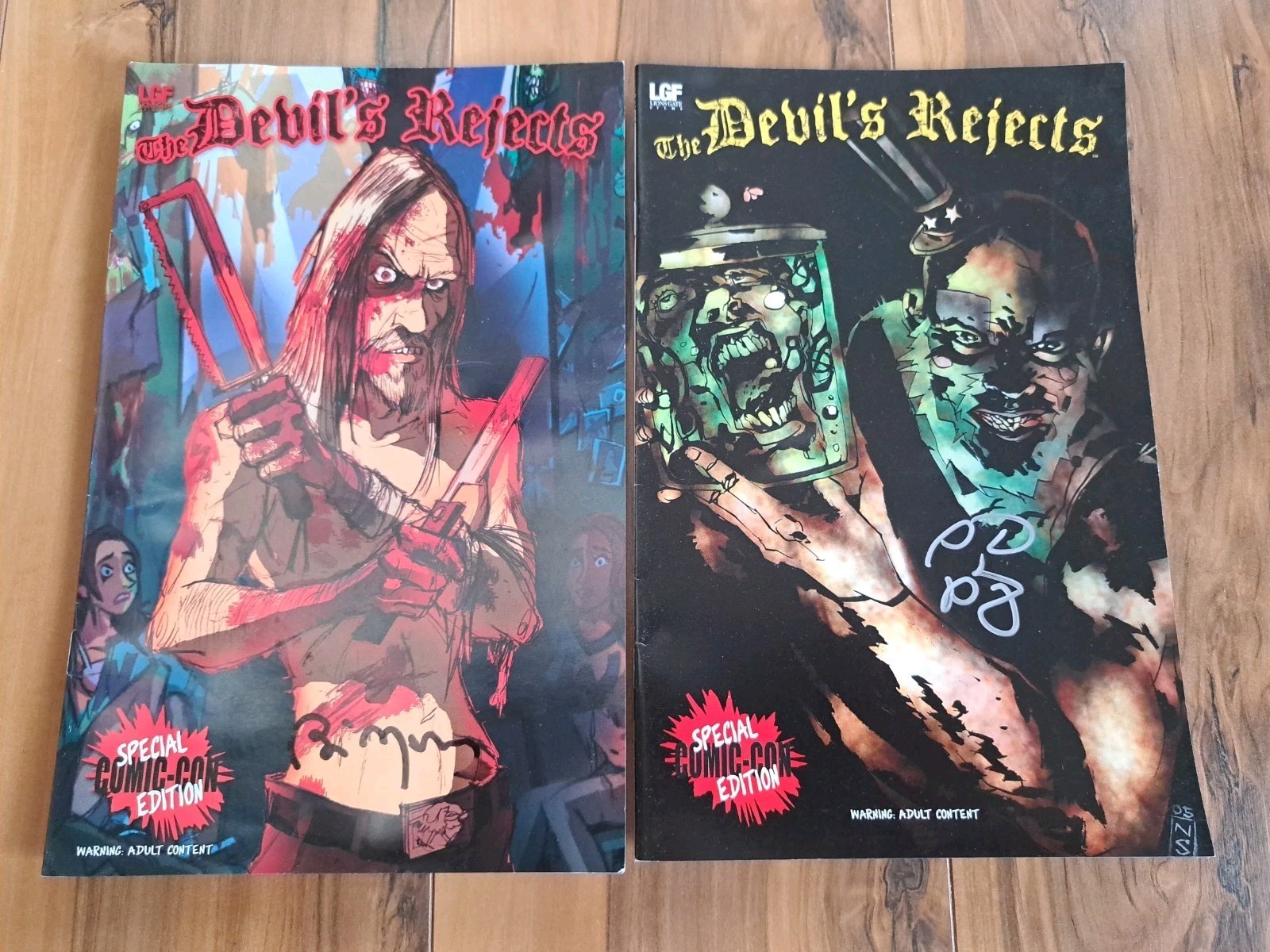 2 Vintage "The Devils Rejects" 2005 Comic Con Comics Hand Signed See Photos 2 Vintage "The Devils Rejects" 2005 Comic Con Comics Hand Signed See Photos